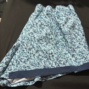 Blue Patterned Women's Shorts